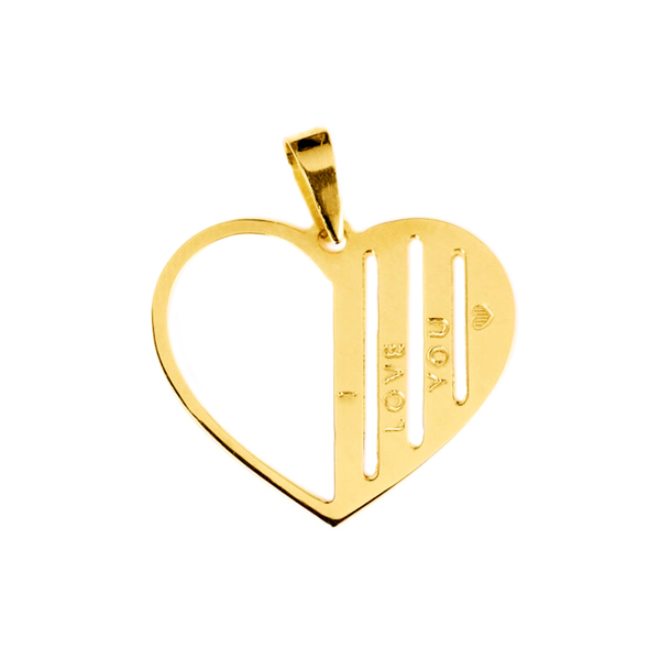 Colgante Oro 18K Corazón Personalizado