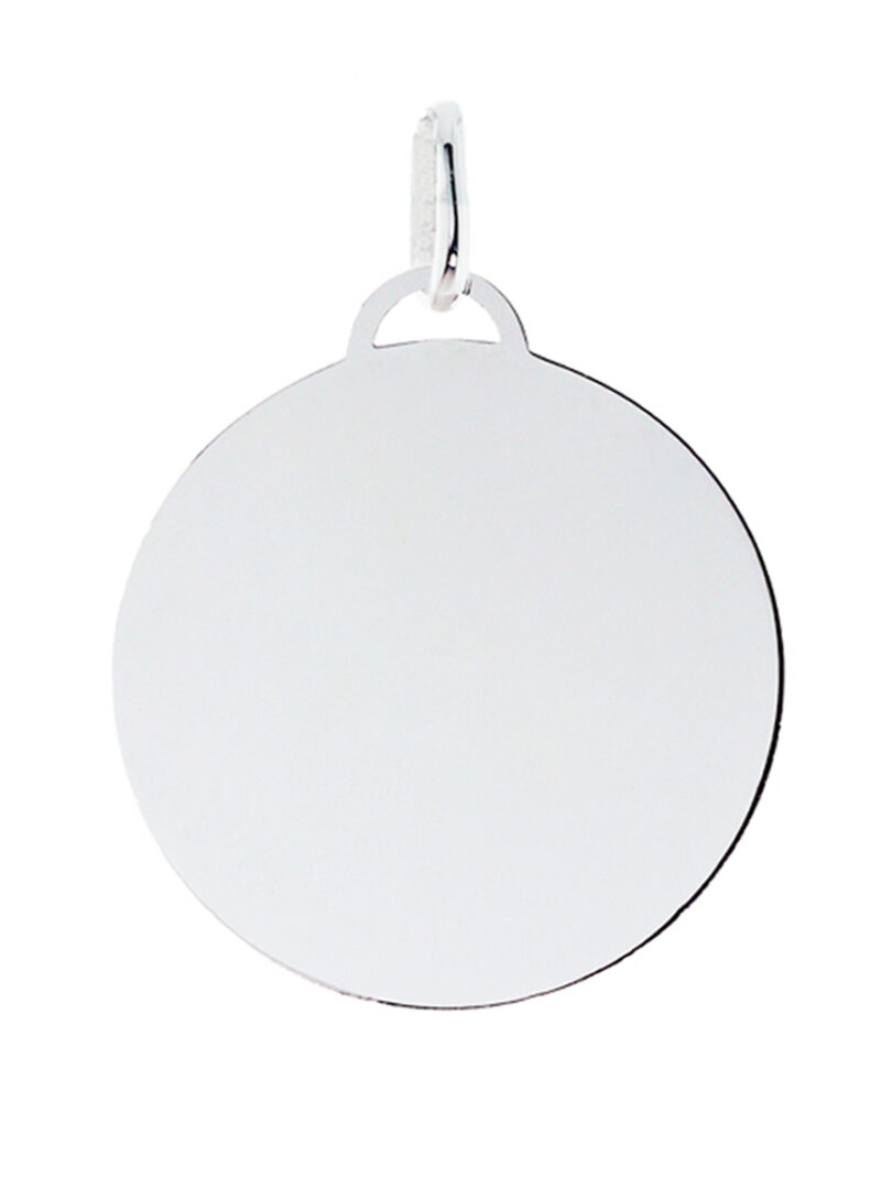 Colgante Plata 1ª Ley Redondo Personalizado 25mm