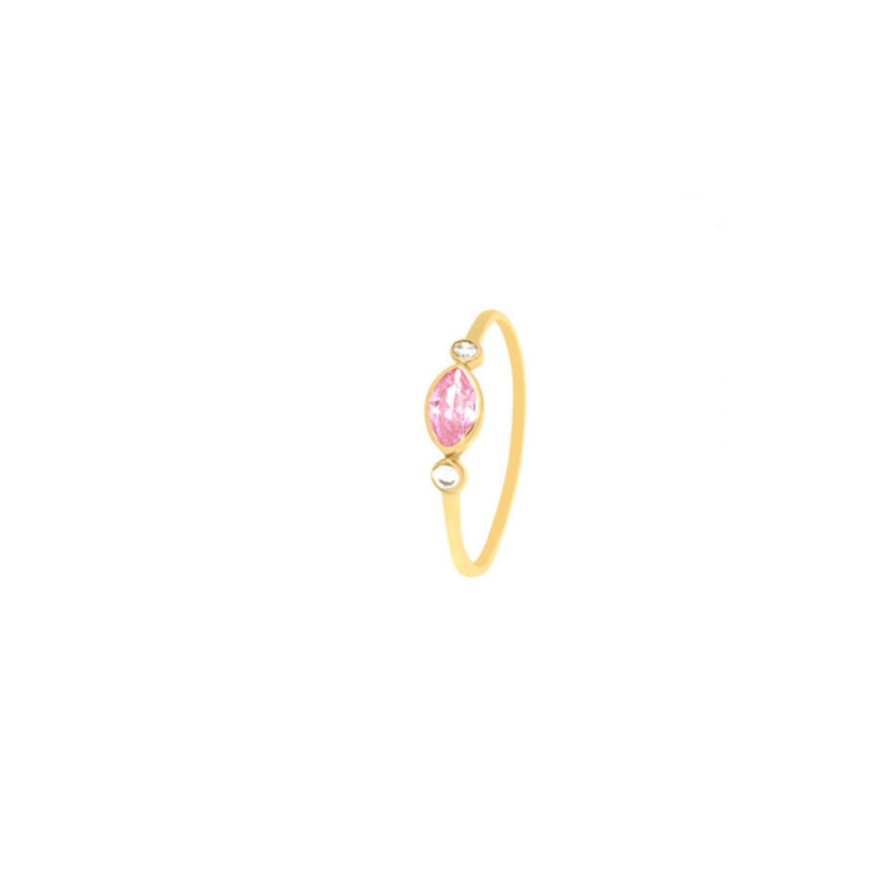 Anillo Oro 18K con Circonitas