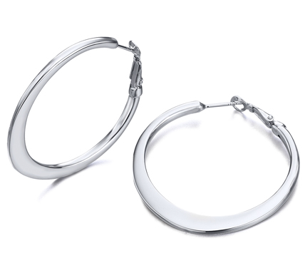 Pendientes Plata 1ª Ley Aros Grandes