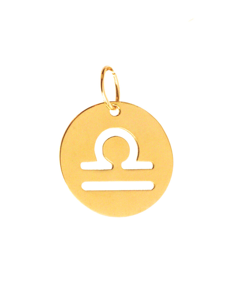 Colgante Oro 18K Personalizado Horóscopo 12mm