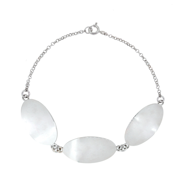 Pulsera Plata 1ª Ley Chapas Personalizadas
