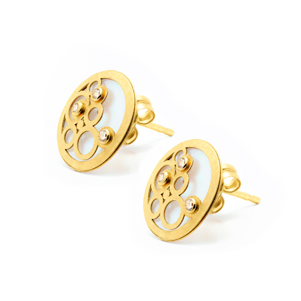 Pendientes Oro Amarillo 18K Círculos