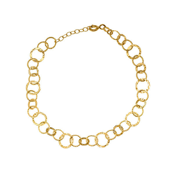 Pulsera de Oro 18K Círculos