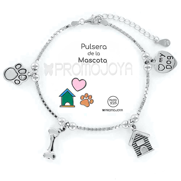 Pulsera Plata 1ª Ley Mascota Perro