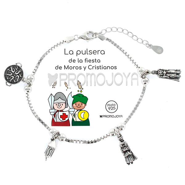 Pulsera Plata 1ª Ley Moros y Cristianos
