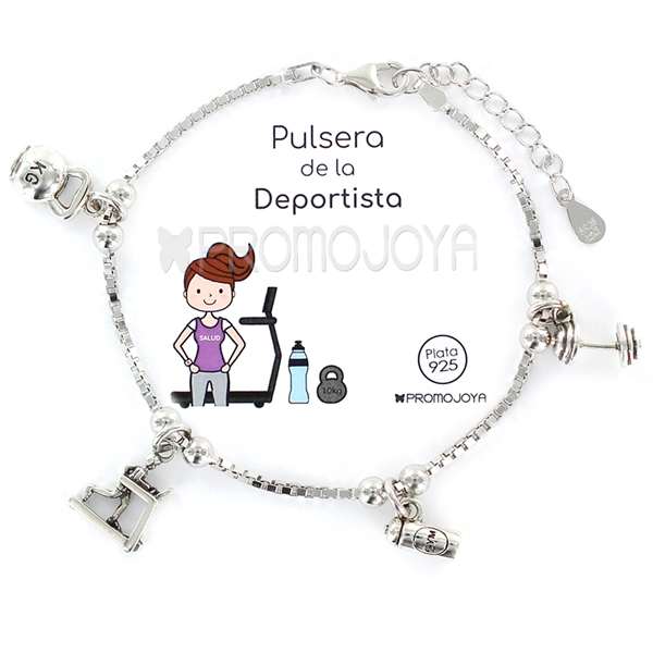 Pulsera Plata 1ª Ley Eres Lo Más Deportista