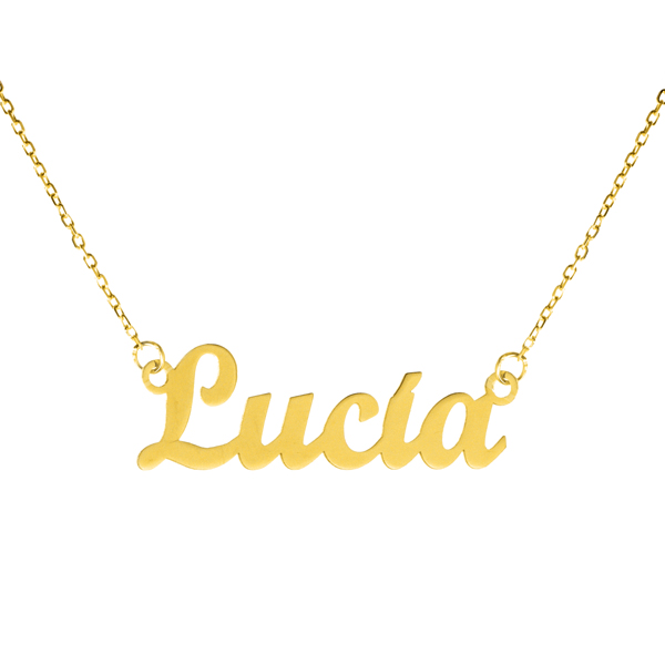 Gargantilla Oro 18K Nombre Personalizado 4-5 caracteres