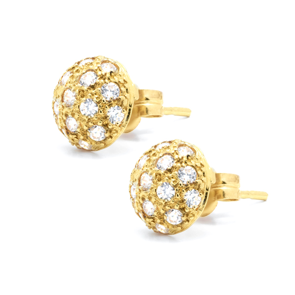 Pendientes Oro 18K circonitas