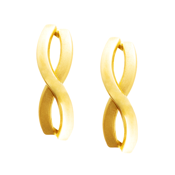 Pendientes Oro 18K Cruzados