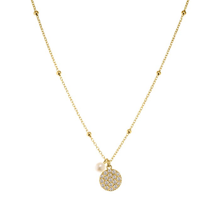 Gargantilla Oro 18K con Circonitas