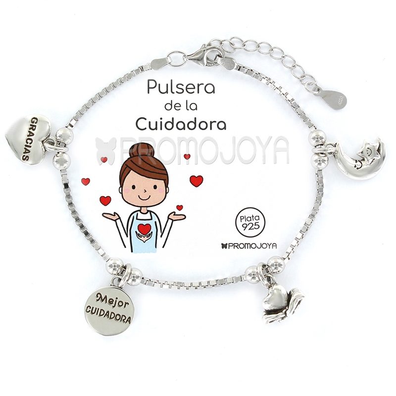 Pulsera Plata 1ª Ley Eres lo más Cuidadora