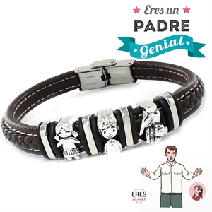 Pulsera Plata 1ª Ley Padre Niña