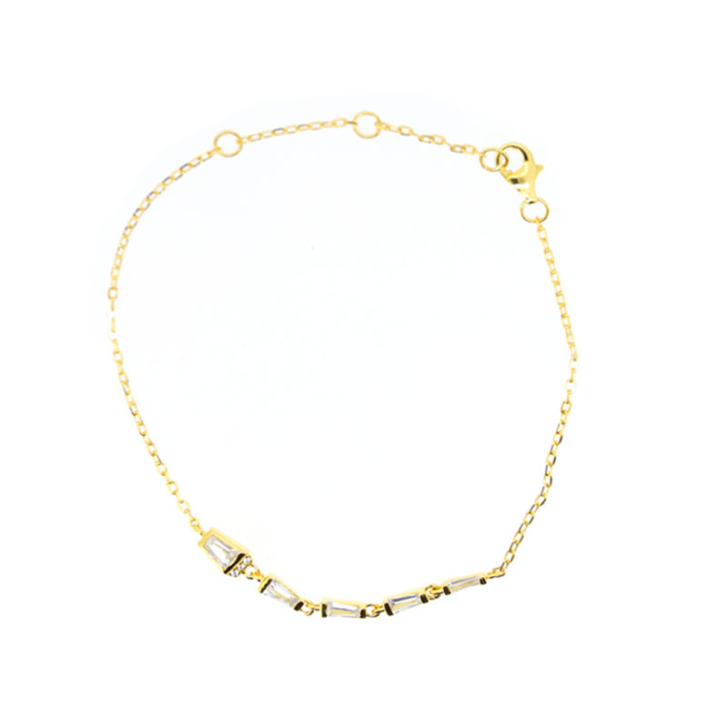 Pulsera plata 1ª Ley baño oro amarillo 18K Snake