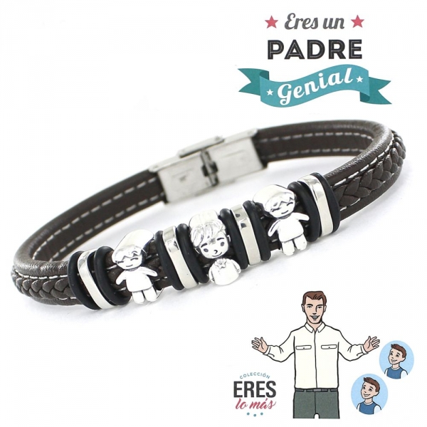 Pulsera Plata 1ª Ley Padre Niños