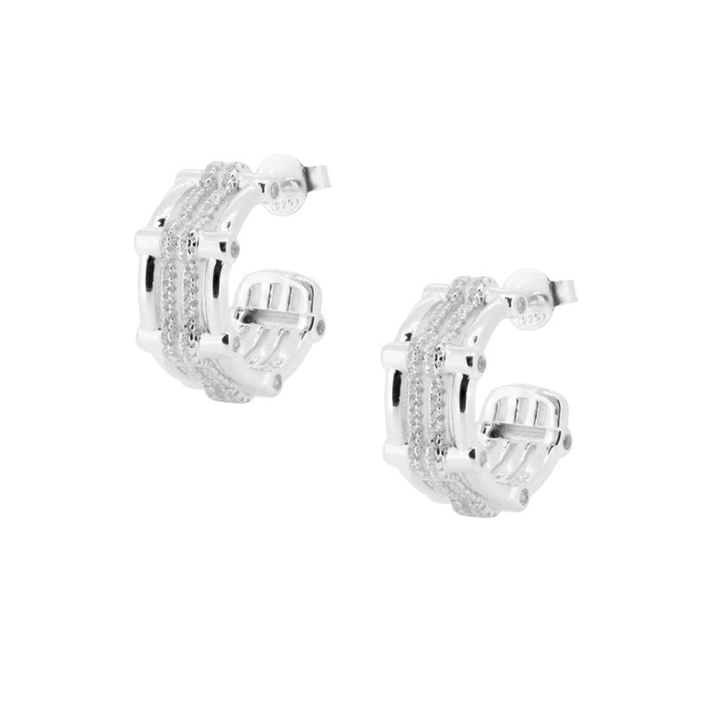 Pendientes Plata 1ª ley Circonitas