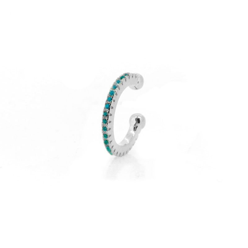 Pendientes Plata 1ª ley EAR CUFF Circonitas