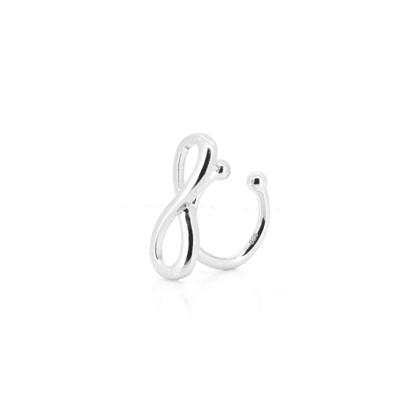 Pendientes Plata 1ª ley EAR CUFF Infinito