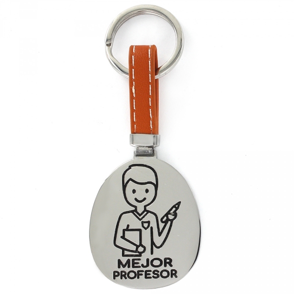 Llavero Happy Acero Mejor Profesor