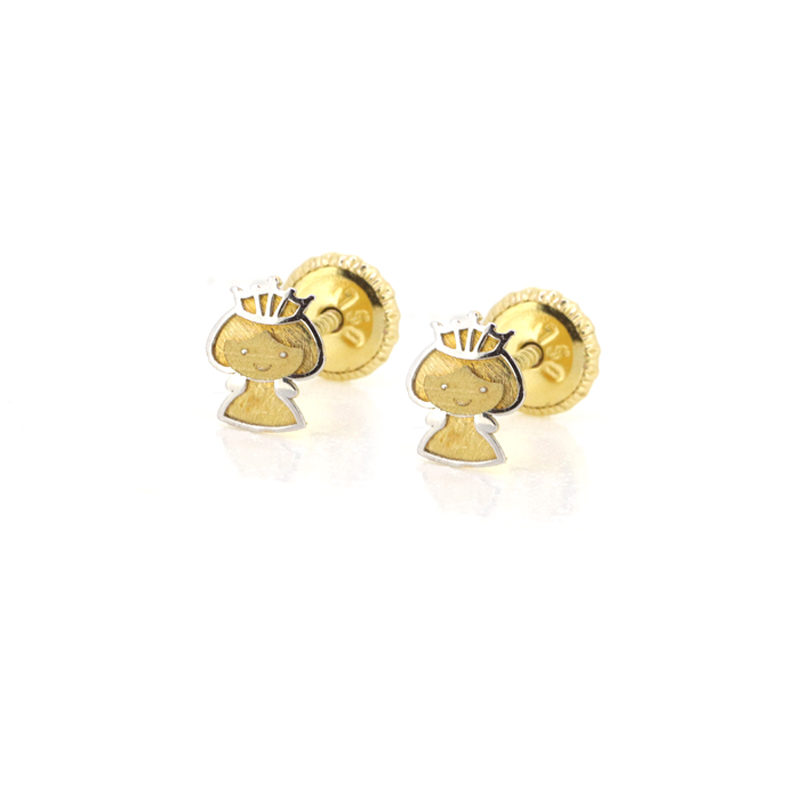 Pendientes Oro 18K Princesa