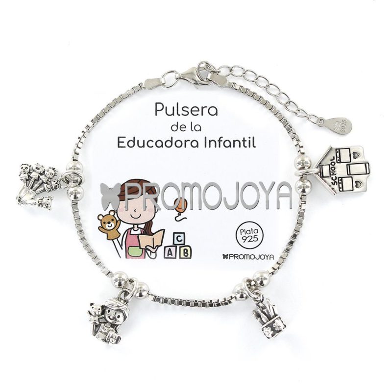 Pulsera Plata 1ª Ley Educadora Infantil