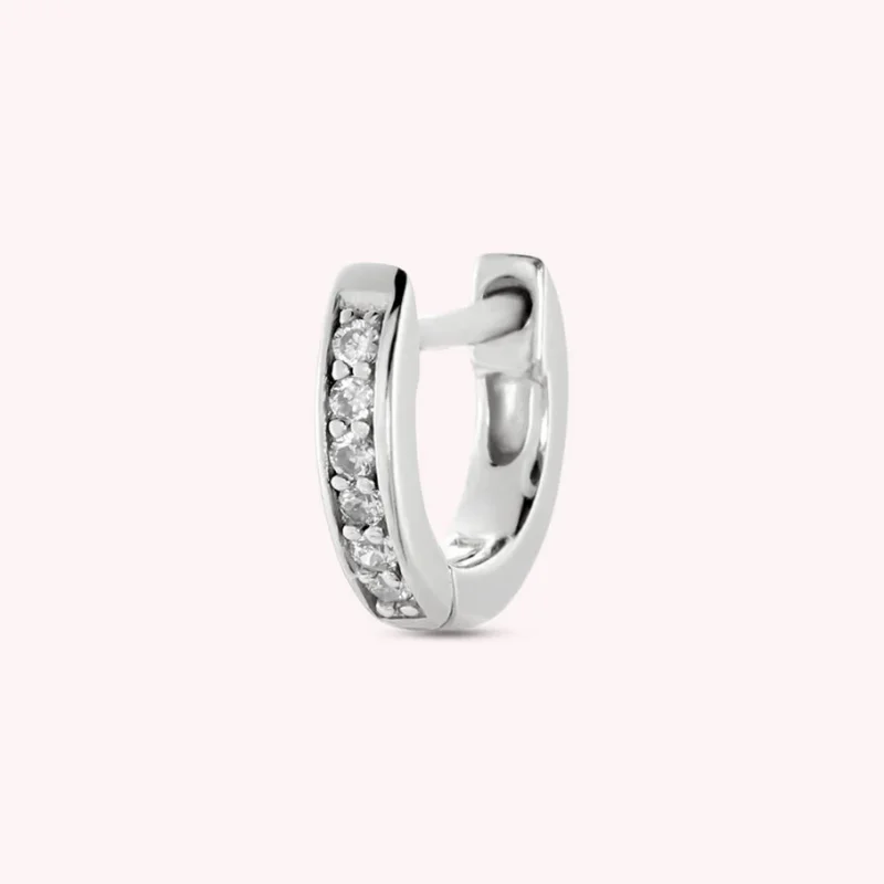 Piercing criolla CRIODIAM - Cristal / Plateado AGATHA