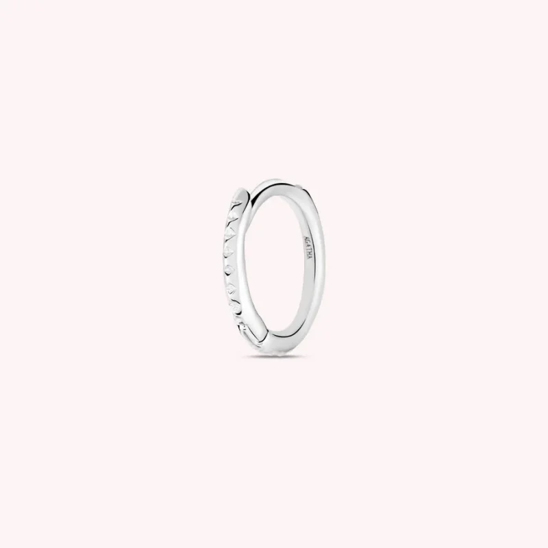 Piercing criolla DENTADO - Plata AGATHA