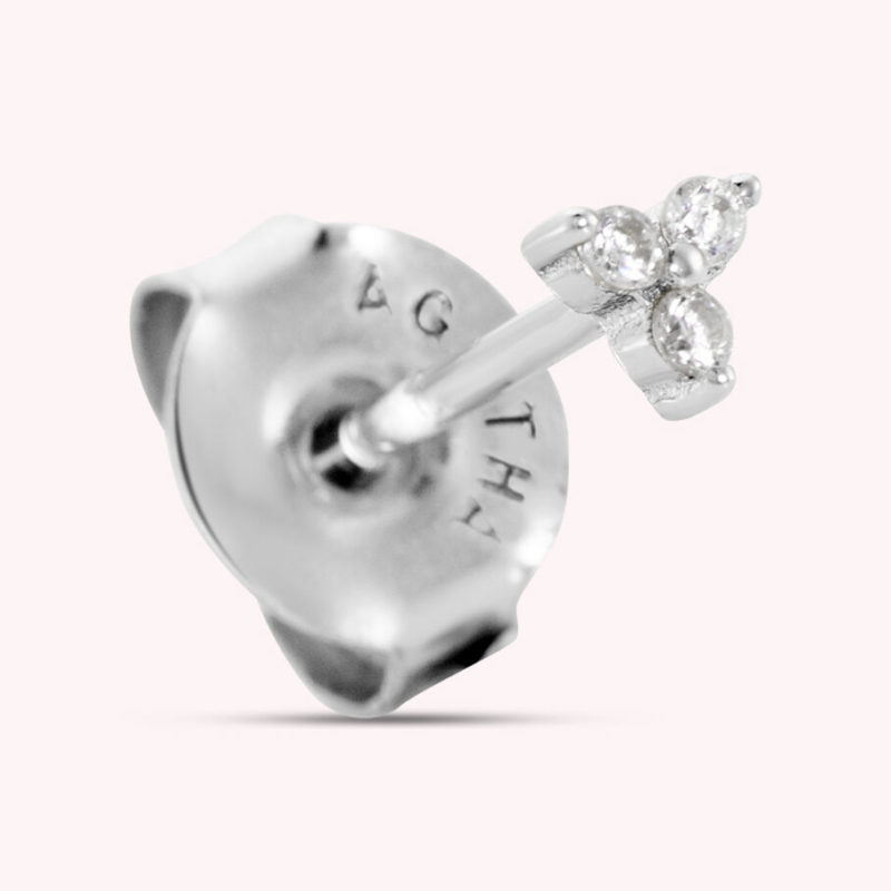 Piercing mini MINPUNTA - Cristal / Plateado AGATHA
