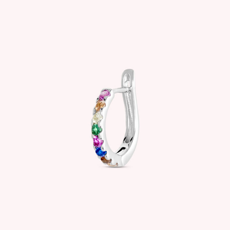 Piercing criolla COLORFUL - Multicolor / Plata AGATHA