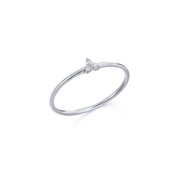 ANILLO ORO BLANCO TRES DIAMANTES LeCarré