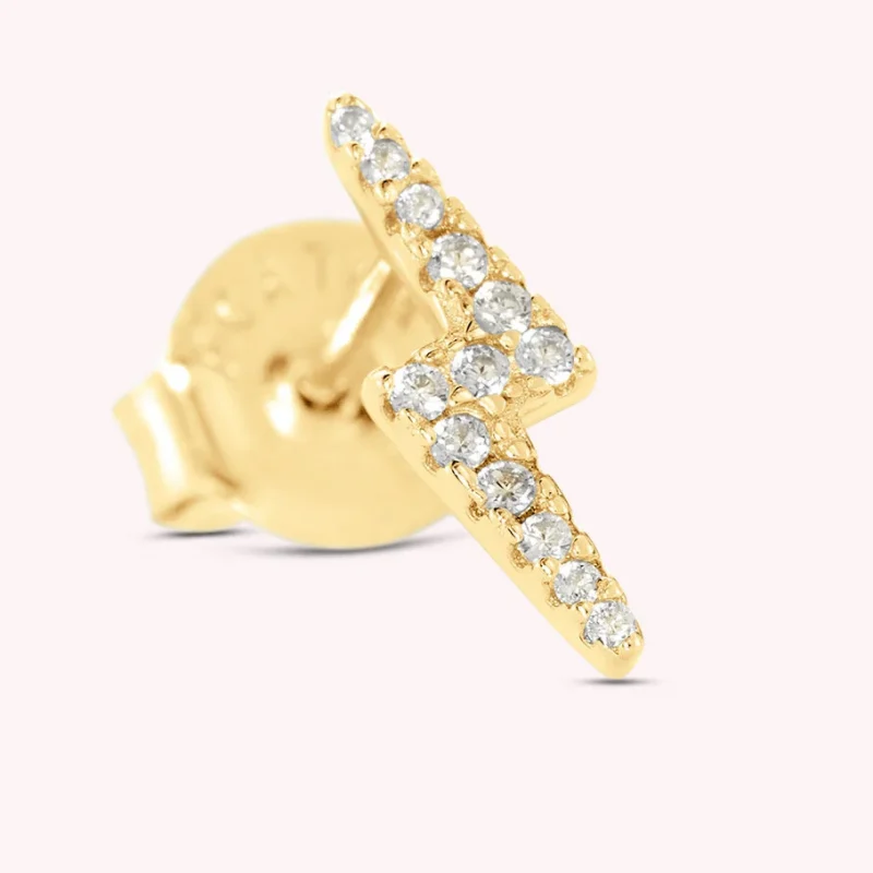 Piercing mini ECLAIR - Cristal / Baño Oro AGATHA