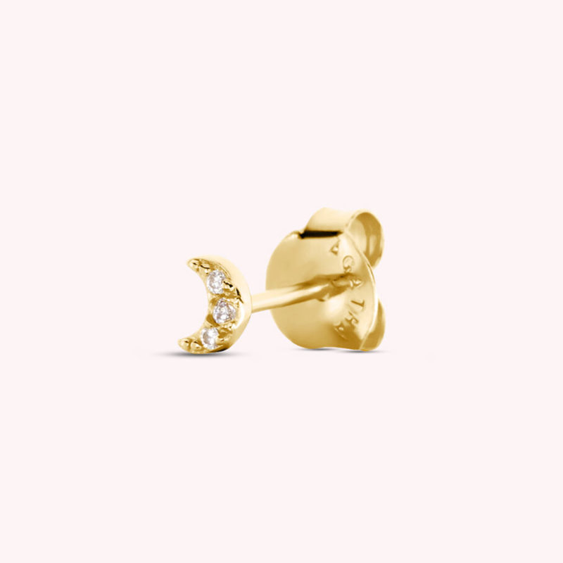 Piercing mini LUNITA - Cristal / Oro AGATHA