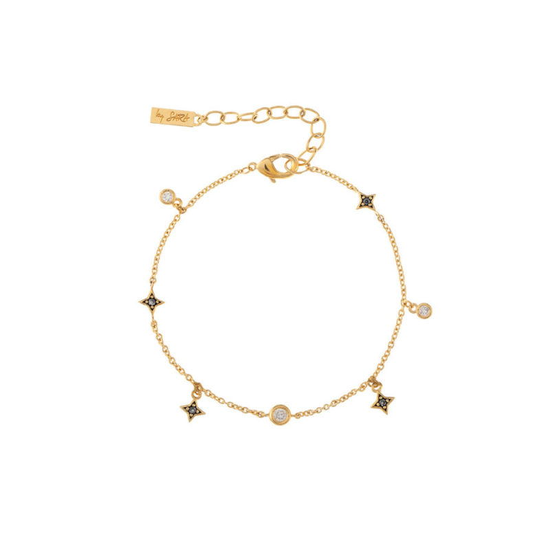 Pulsera de cadena PENICHE - Cristal / Oro chapado Agatha París. Colección Sara Carbonero.