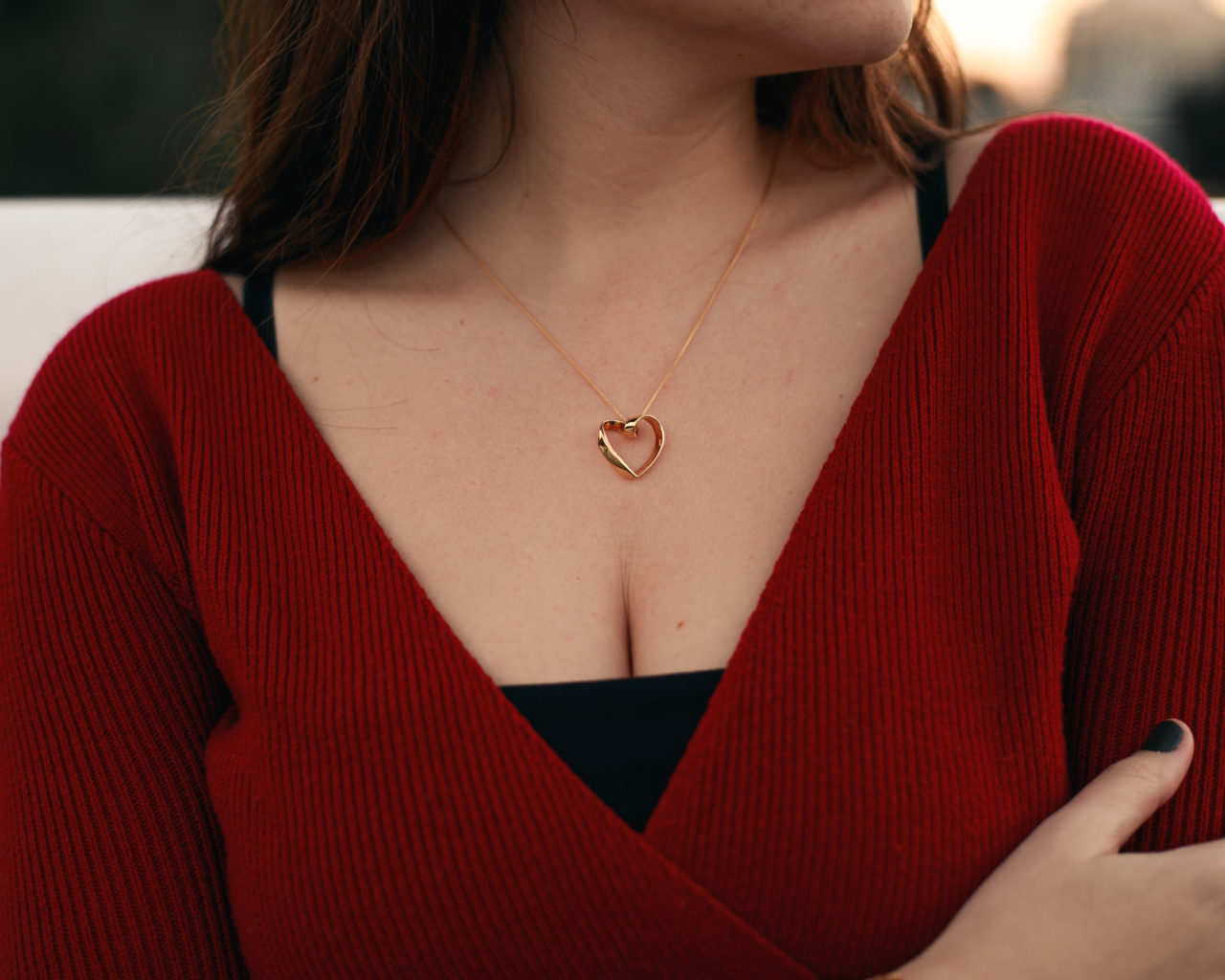 Colgante corazón personalizado oro 18k - Imagen 2