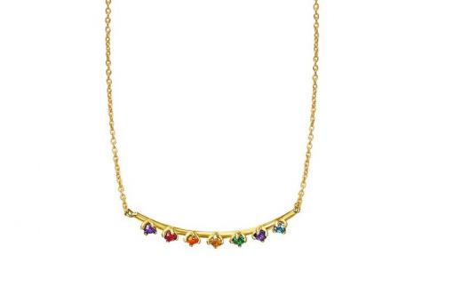 COLLAR ORO RAINBOW TOPACIOS MULTICOLOR LeCarré