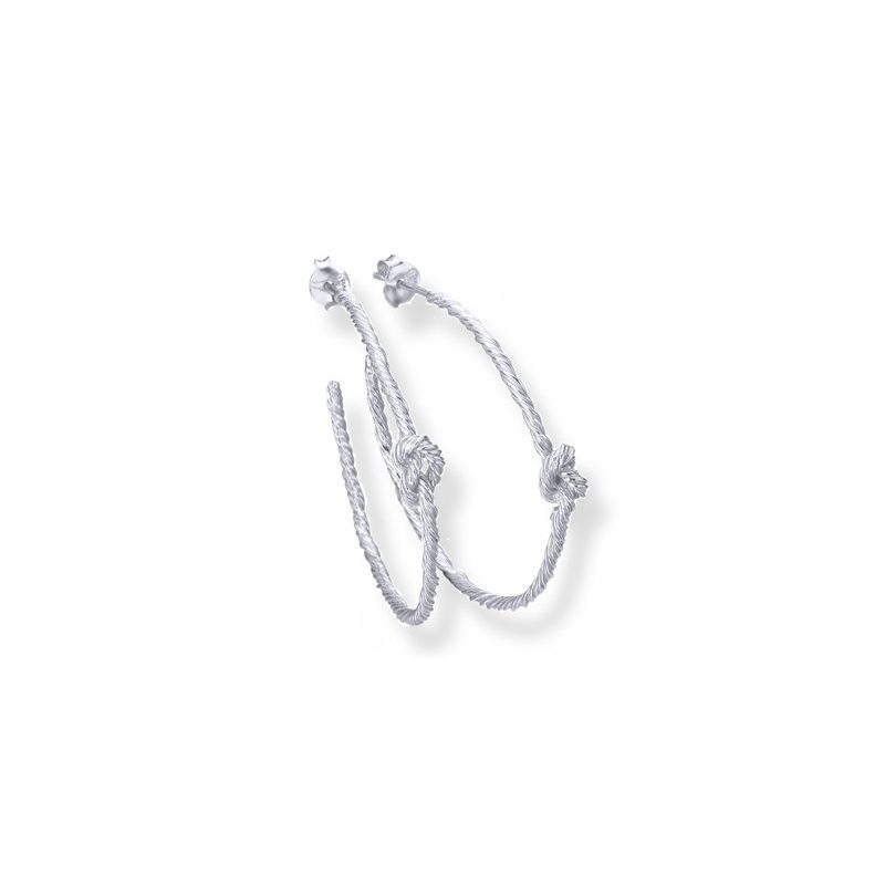 PENDIENTES DE PLATA NUDO LeCarré