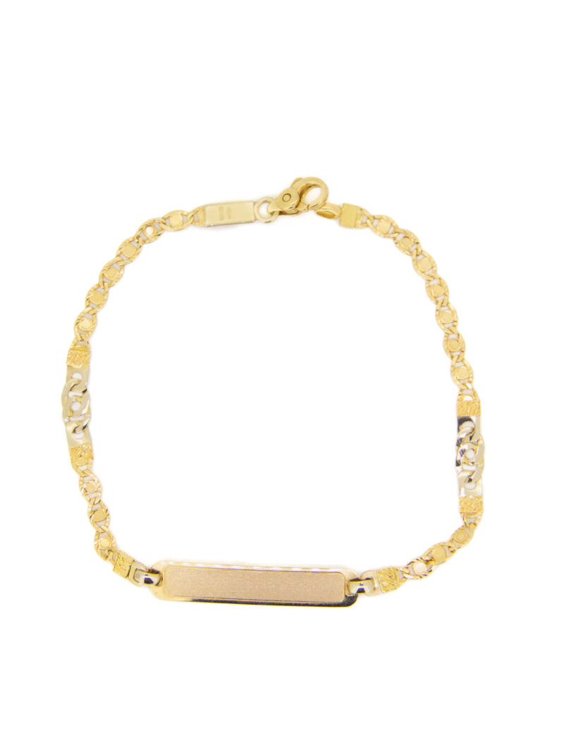 Esclava oro 18k bicolor