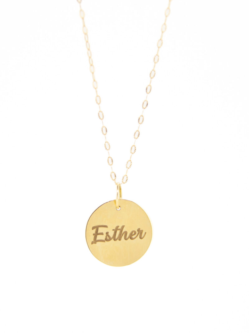 COLGANTE ORO 18K PERSONALIZABLE