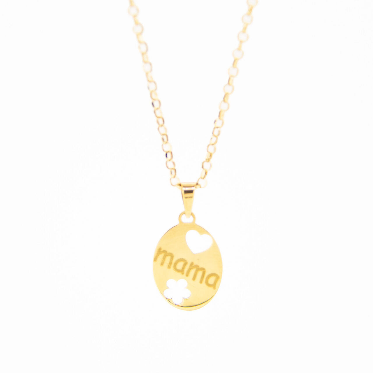 COLGANTE ORO 18K MAMA CALADO PERSONALIZABLE