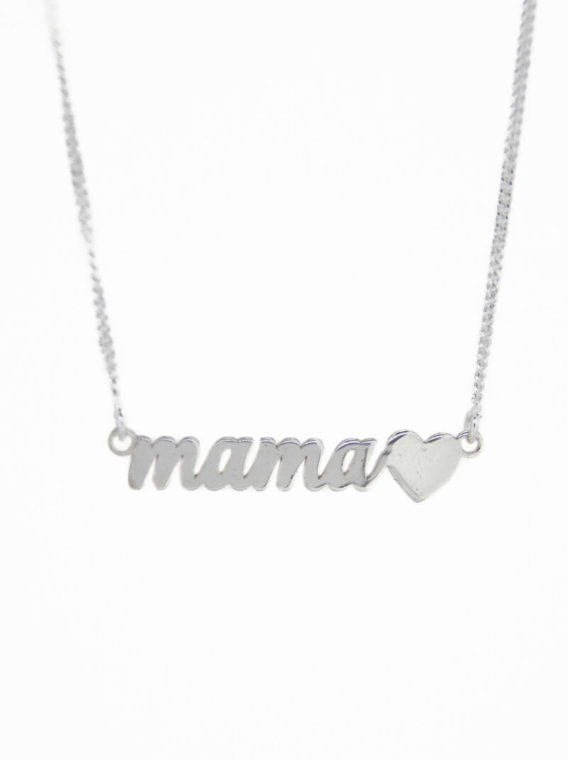 COLGANTE MAMA CORAZÓN PLATA 1º LEY PERSONALIZABLE