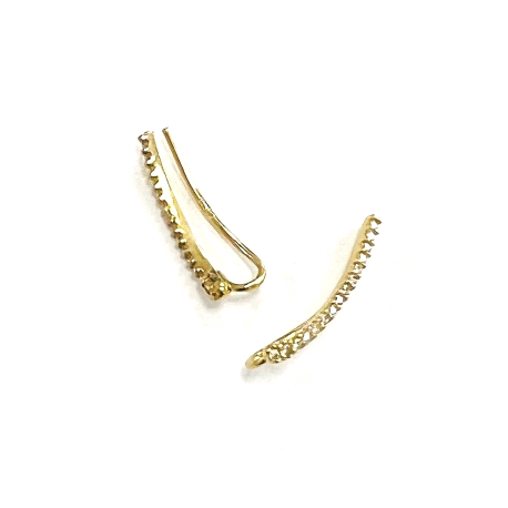 PENDIENTES ORO 18K TREPADOR CIRCONITAS
