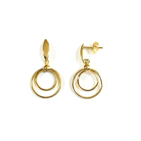 PENDIENTE ORO 18 K  CIRCULO