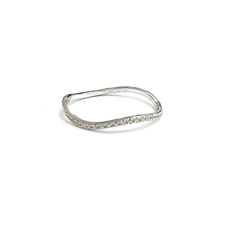 ANILLO ORO B 18K CURVA CIRCONITA