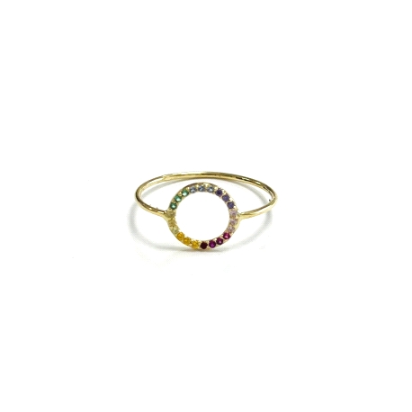 ANILLO ORO 18K ARO COLORES