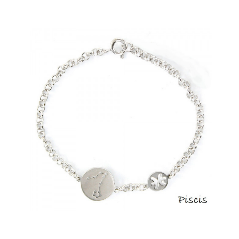 PULSERA PLATA 1º LEY HOROSCOPO PISCIS