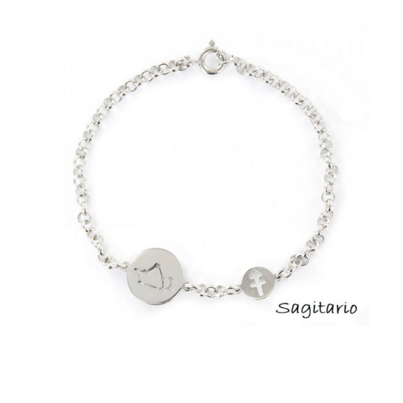 PULSERA PLATA 1º LEY HOROSCOPO SAGITARIO