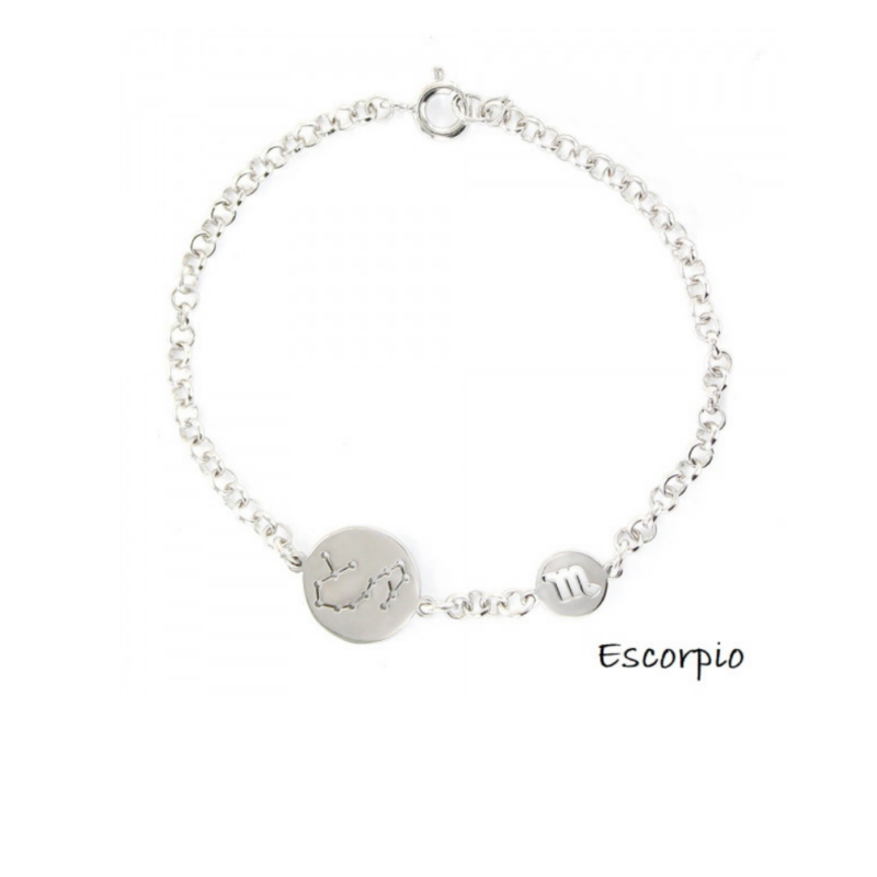 PULSERA PLATA 1º LEY HOROSCOPO ESCORPIO