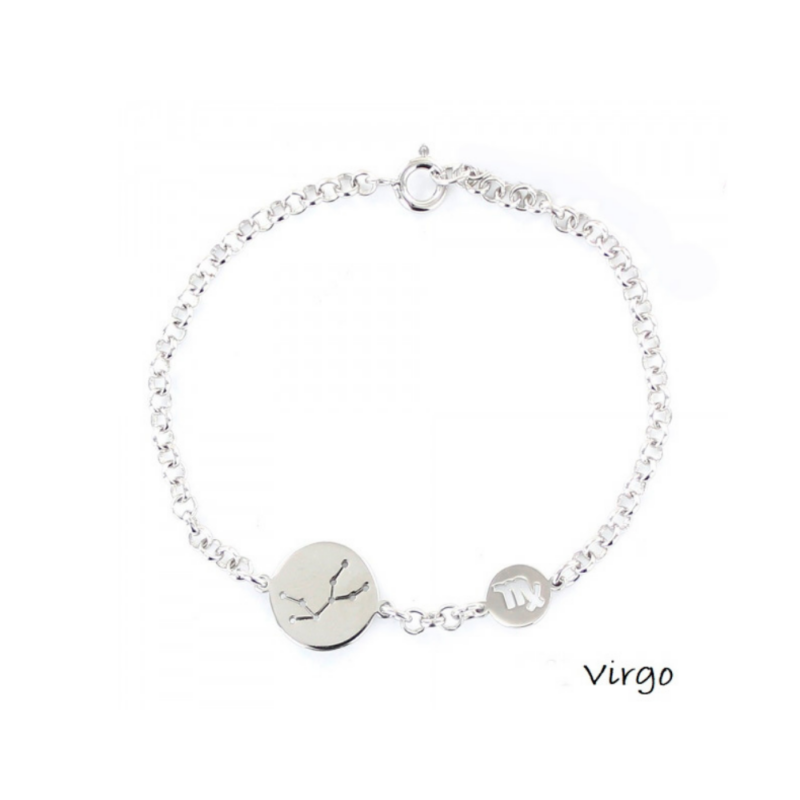 PULSERA PLATA 1º LEY HOROSCOPO VIRGO
