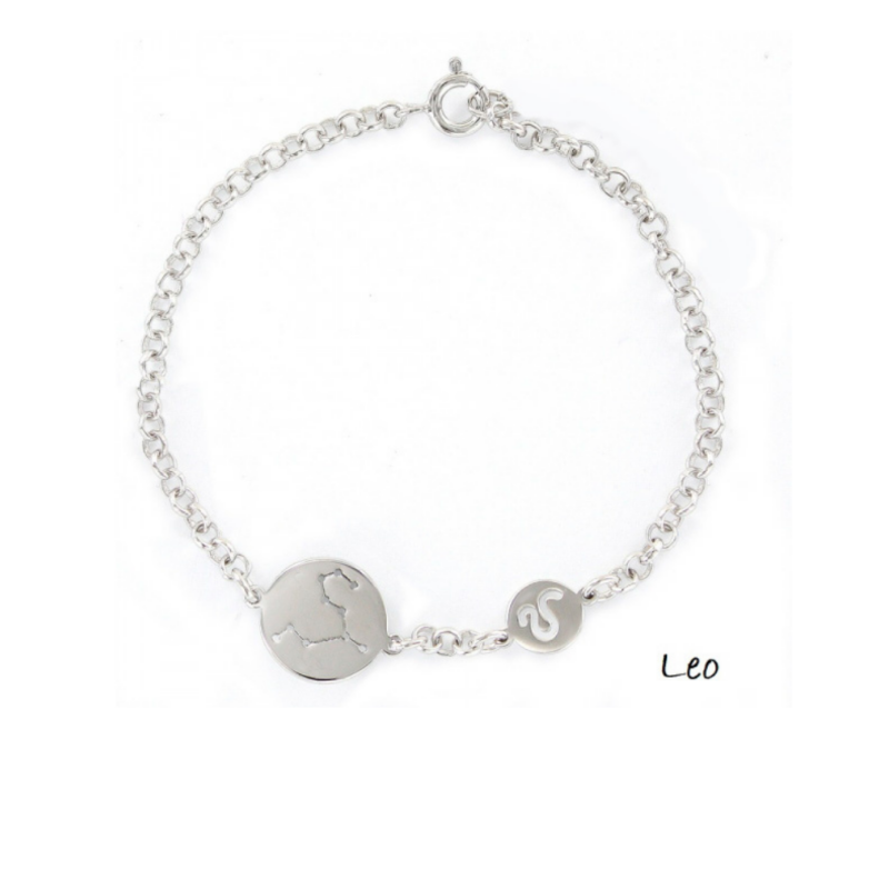 PULSERA PLATA 1º LEY HOROSCOPO LEO