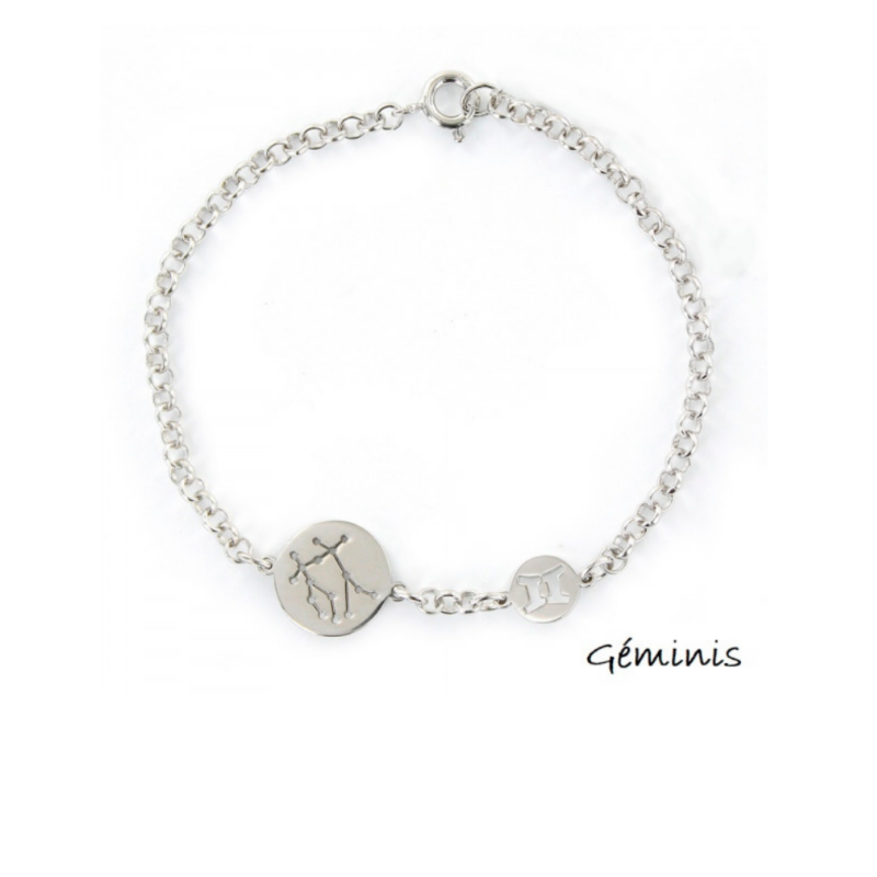 PULSERA PLATA 1º LEY HOROSCOPO GEMINIS